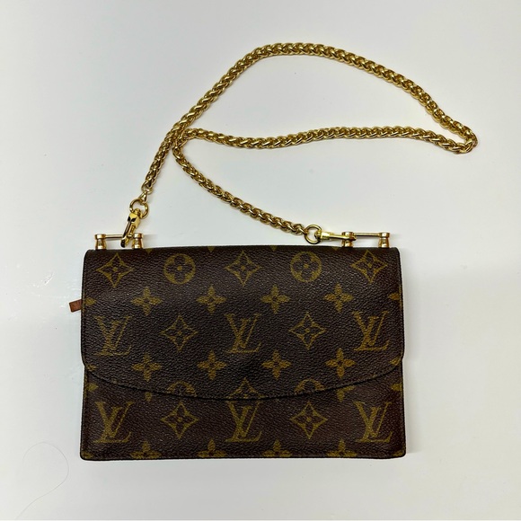 Auth Louis Vuitton RARE Rabat clutch converted bag vintage in gorgeous condition - Picture 3 of 13